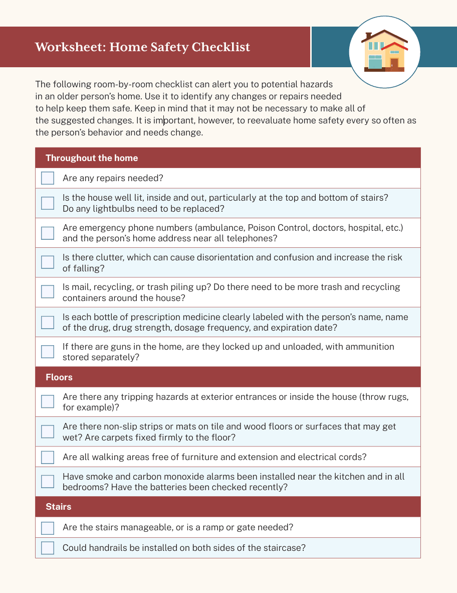 Home Safety Checklist